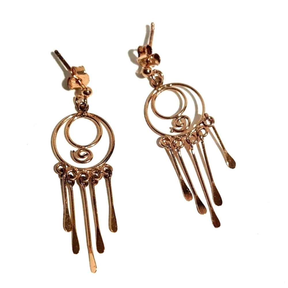 10k Gold Dipped Sterling Earrings - image 1